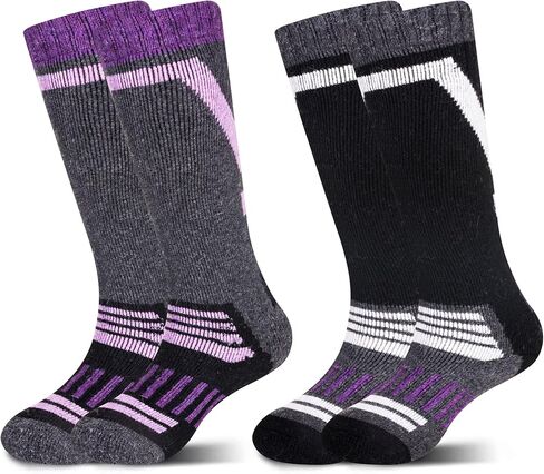 جوارب DoSmart للأطفال من صوف ميرينو للثلج، للأولاد والبنات والأطفال الصغار، جوارب شتوية دافئة للتزلج على الجليد والتزلج على الجليد in Kuwait