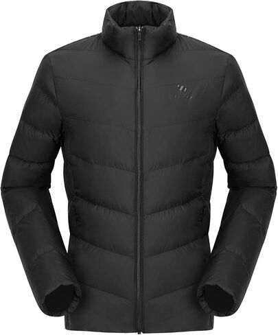 جاكيت شتوي رجالي من CAMELSPORTS خفيف الوزن وقابل للتعبئة ومقاوم للماء ومقاوم للرياح ملابس خارجية دافئة للتنزه سيرًا على الأقدام والسفر... in Kuwait