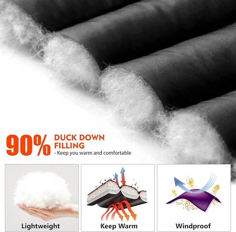 جاكيت شتوي رجالي من CAMELSPORTS خفيف الوزن وقابل للتعبئة ومقاوم للماء ومقاوم للرياح ملابس خارجية دافئة للتنزه سيرًا على الأقدام والسفر... in Kuwait