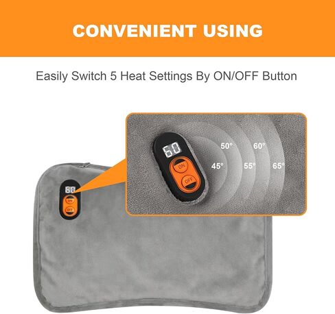 تدفئة اليد، قفازات تدفئة كهربائية سريعة الشحن بقدرة 10000 مللي أمبير في الساعة، بنك طاقة محمول، حقيبة تدفئة يدوية من الجرافين، 5 مستويات ومنطقتين للتدفئة للنساء والرجال والأطفال والتخييم في الهواء الطلق وهدايا عيد الميلاد in Kuwait