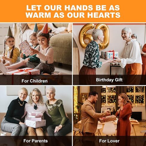 تدفئة اليد، قفازات تدفئة كهربائية سريعة الشحن بقدرة 10000 مللي أمبير في الساعة، بنك طاقة محمول، حقيبة تدفئة يدوية من الجرافين، 5 مستويات ومنطقتين للتدفئة للنساء والرجال والأطفال والتخييم في الهواء الطلق وهدايا عيد الميلاد in Kuwait