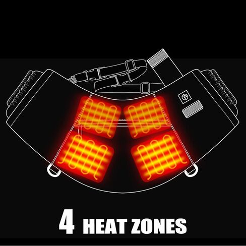بيتا دوس غطاء يد للتسخين مع 4 مناطق تسخين و4 اوضاع للتسخين مع بطارية قابلة لاعادة الشحن 7.4 فولت، للصيد الخارجي والتخييم وكرة القدم والجولف in Kuwait