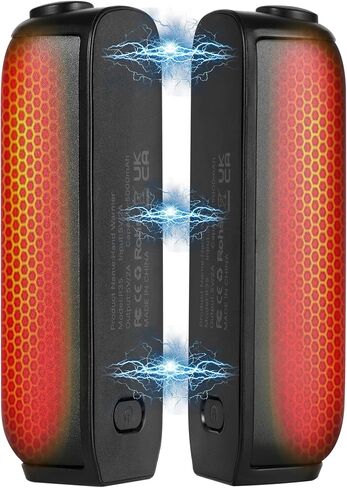 Hand Warmers Rechargeable 2 Pack, Magnetic Electric Handwarmer 10000mAh Portable Charger with 3 Heating Levels Xmas Gifts for Men Women Kids Outdoors Golf Camping Skiing Hunting in Kuwait