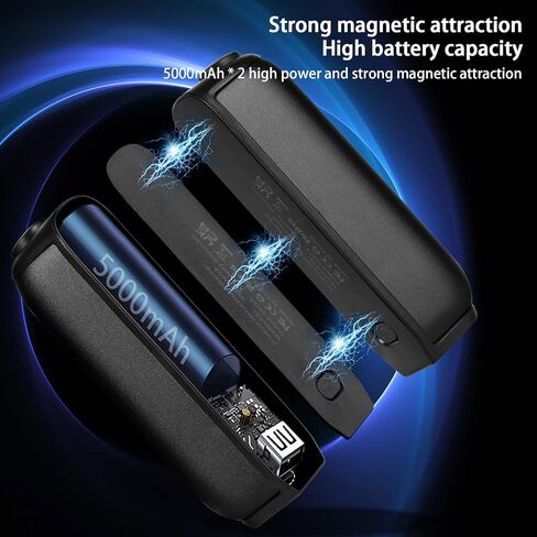 Hand Warmers Rechargeable 2 Pack, Magnetic Electric Handwarmer 10000mAh Portable Charger with 3 Heating Levels Xmas Gifts for Men Women Kids Outdoors Golf Camping Skiing Hunting in Kuwait
