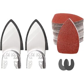 مجموعة مكونة من 129 قطعة من وسادات الصنفرة المتأرجحة، قطعتان من وسادات الصنفرة بالإصبع، قطعتان من محولات مشبك C، 125 قطعة من ورق الصنفرة متعدد الأدوات مقاس 40 × 50 مم لصنفرة الجص الخشبي in Kuwait