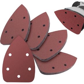 50PCS Mouse Detail Sander Sandpaper, 120 Grits Triangle Sanding Pads, 5 Holes Sanding Sheets Sandpaper Assortment, Sander Pads Sander Paper Mouse Sand Paper for Sanding Polishing in Kuwait