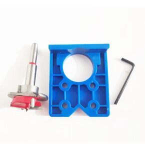 Furnrubden Forstner Drill Bit, 35mm Concealed Hinge Jig kit, Wood Drilling Hole Saw Set Woodworking Drilling Tool Wood Cutter for Face Frame Cabinet Cupboard Door Hinges in Saudi Arabia
