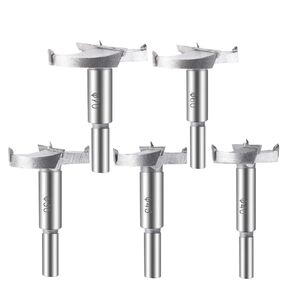 ASNOMY 5 قطع كبيرة الحجم من فورستنر مثقاب ثقب النجارة المملة، 40/45/50/60/70 مم مجموعة أدوات قطع المفصلات الفولاذية من الكربيد للخشب والخشب الرقائقي البلاستيكي (حجم كبير) in Kuwait