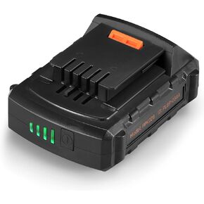 بطارية ENGiNDOT 20 فولت ليثيوم أيون 2.0 أمبير في الساعة بطارية بديلة قابلة لإعادة الشحن لجميع الأدوات الكهربائية اللاسلكية 20 فولت in Kuwait