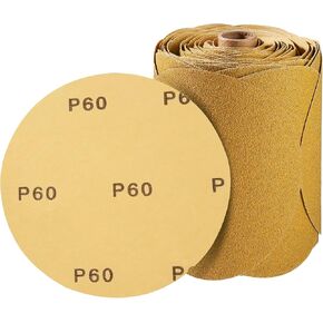 Premium 6 Inch PSA Sanding Discs 100 PCS Aluminum Oxide Sandpaper with Sticky Back 180 Grit Self Adhesive Sandpaper Roll for Orbital Sander in Kuwait