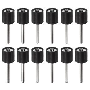 HARFINGTON 12pcs 1/2 Inch Sanding Drum Rubber Mandrels 1/8 inch Shank Sanding Sleeve Holder for Drum Sander Rotary Grinder in Saudi Arabia