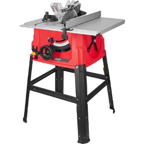 PROMAKER Table Saw, 10-inch 15.5-Amp 5000RPM 1800W, Benchtop Table Saw, from 0-45º up to 0º-90º Bevel cut. Table saw 10 inch with metal stand for woodworking including a Saw Blade. PRO-SB1800 in Kuwait