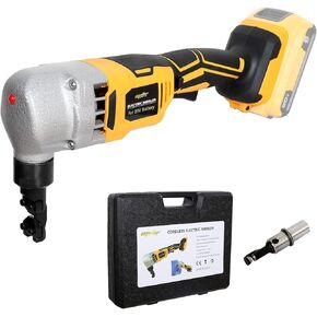 قضم معدني لاسلكي من Mellif لبطارية Dewalt 20 فولت بحد أقصى، 18 مقياسًا بدون فرش للطاقة الكهربائية من صفائح معدنية من الفولاذ لقطع الفولاذ المقاوم للصدأ والألومنيوم (البطارية غير متضمنة) in Kuwait