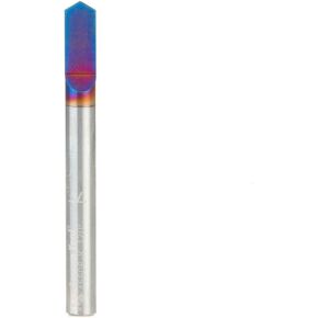 Amana Tool 45771-K Solid Carbide Spektra Extreme Tool Life Coated 30 Degree Engraving 0.005 Tip Width x 1/4 SHK x 2-1/4 Inch Long Signmaking Router Bit