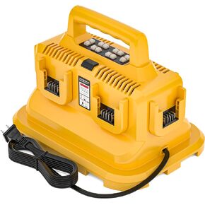 DMMNS 6-Ports Rapid Battery Charger Station,Replacement for Dewalt 20V/60V Battery Charger,Compatible with Dewalt 20V/60V Battery DCB200 DCB184 DCB606 DCB609