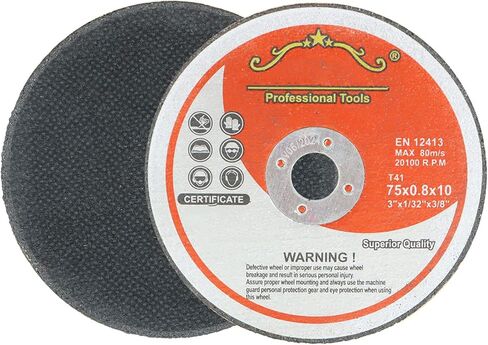 TINVHY 25-Pack Cut-Off Wheels, 3In x 1/32In x 3/8In Cutting Wheel for Cutting Metal & Stainless Steel, Thin Metal Cutting Disc for Angle Grinder Max Operating Speed 20,100 RPM in Saudi Arabia