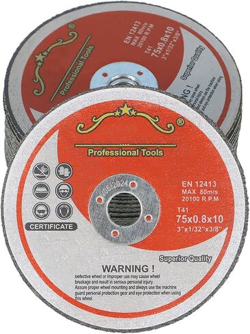 TINVHY 25-Pack Cut-Off Wheels, 3In x 1/32In x 3/8In Cutting Wheel for Cutting Metal & Stainless Steel, Thin Metal Cutting Disc for Angle Grinder Max Operating Speed 20,100 RPM in Saudi Arabia