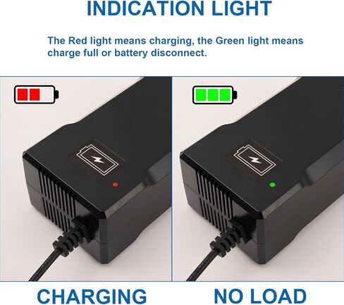 SOLEILLUNE 58.8V 4A شاحن بطارية أسرع شحن محول التيار الكهربائي لحزمة بطارية ليثيوم أيون 48V 50V 51.8V 52V 14S مع 3 مقابس (5.5x2.1mm / 5.5x2.5mm DC / GX12 3-Prong Female Inline Tips) in Kuwait