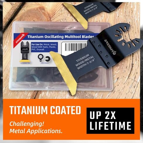 شفرات منشار متعددة المهام من التيتانيوم من أريسمرو، شفرات منشار قطع الطاقة للخشب والمعادن والمواد الصلبة، 3 عبوات in Kuwait