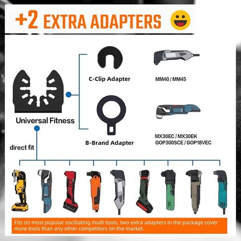 شفرات منشار متعددة المهام من التيتانيوم من أريسمرو، شفرات منشار قطع الطاقة للخشب والمعادن والمواد الصلبة، 3 عبوات in Kuwait