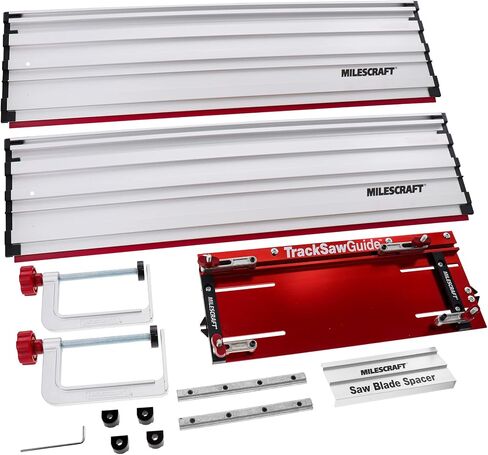 Milescraft 1409 Track Saw Guide – Universal Compatibility for Circular Saws with Blades up to 7-1/4". 50" Expandable Cutting Range with 2" Cutting Depth. All Aluminum Construction. in Saudi Arabia
