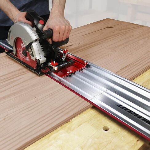 Milescraft 1409 Track Saw Guide – Universal Compatibility for Circular Saws with Blades up to 7-1/4". 50" Expandable Cutting Range with 2" Cutting Depth. All Aluminum Construction. in Saudi Arabia