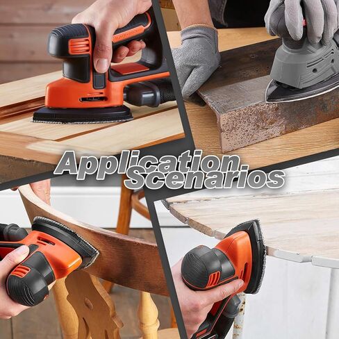 50PCS Mouse Detail Sander Sandpaper, 120 Grits Triangle Sanding Pads, 5 Holes Sanding Sheets Sandpaper Assortment, Sander Pads Sander Paper Mouse Sand Paper for Sanding Polishing in Saudi Arabia