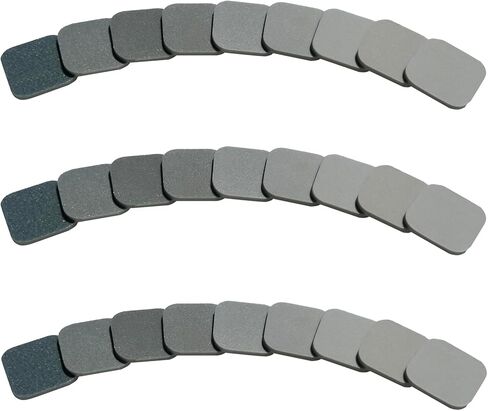 وسادات صنفرة ناعمة الملمس من M-jump مقاس 2 × 2 بوصة، وسادات تلميع شبكية من 320 إلى 3500 حبيبة (27 عبوة) in Kuwait