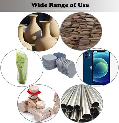 وسادات صنفرة ناعمة الملمس من M-jump مقاس 2 × 2 بوصة، وسادات تلميع شبكية من 320 إلى 3500 حبيبة (27 عبوة) in Kuwait