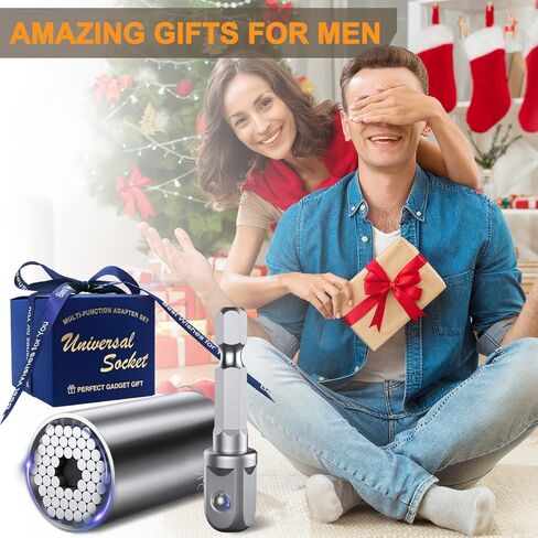 أدوات تخزين للرجال، هدايا للرجال، أدوات مقبس عالمية فائقة، هدايا عيد الميلاد للأب الذي لديه كل شيء، أدوات رائعة له الأب الزوج صديق الجد، هدايا أدوات فريدة للرجال in Kuwait