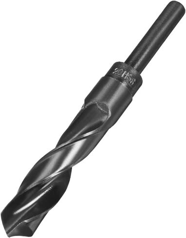 uxcell Reduced Shank Drill Bit 20mm Black Nitride Coated with 1/2 Inch Straight Shank, High Speed Steel HSS 9341 Twist Drill Bit for Stainless Steel Alloy Metal Plastic in Saudi Arabia