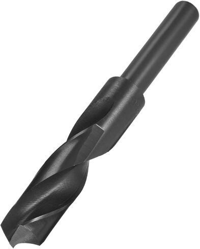 uxcell Reduced Shank Drill Bit 20mm Black Nitride Coated with 1/2 Inch Straight Shank, High Speed Steel HSS 9341 Twist Drill Bit for Stainless Steel Alloy Metal Plastic in Saudi Arabia