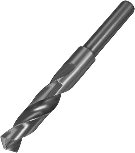 uxcell Reduced Shank Drill Bit 20mm Black Nitride Coated with 1/2 Inch Straight Shank, High Speed Steel HSS 9341 Twist Drill Bit for Stainless Steel Alloy Metal Plastic in Saudi Arabia