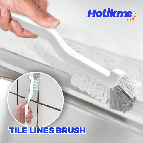 Holikme Dish Brush Cleaning Brush Set for Cleaning Groove Gap,Green | Dish Brush Set Cleaning Brush Set, Scouring Pad for Cleaning, Groove Gap Brushes for Pot, Pan, Abrasive Wheel Brushes in Saudi Arabia