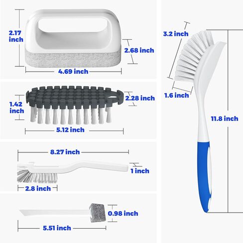 Holikme Dish Brush Cleaning Brush Set for Cleaning Groove Gap,Green | Dish Brush Set Cleaning Brush Set, Scouring Pad for Cleaning, Groove Gap Brushes for Pot, Pan, Abrasive Wheel Brushes in Saudi Arabia