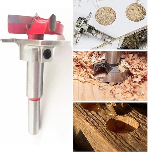 Furnrubden Forstner Drill Bit, 35mm Concealed Hinge Jig kit, Wood Drilling Hole Saw Set Woodworking Drilling Tool Wood Cutter for Face Frame Cabinet Cupboard Door Hinges in Saudi Arabia