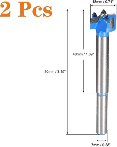 Forstner Drill Bits 80mm, Tungsten Carbide Wood Hole Saw Auger Opener, Woodworking Hinge Hole Drilling Boring Bit Cutter,Round Hole Drill Bit for Wood Diameter （1 Pcs） in Saudi Arabia
