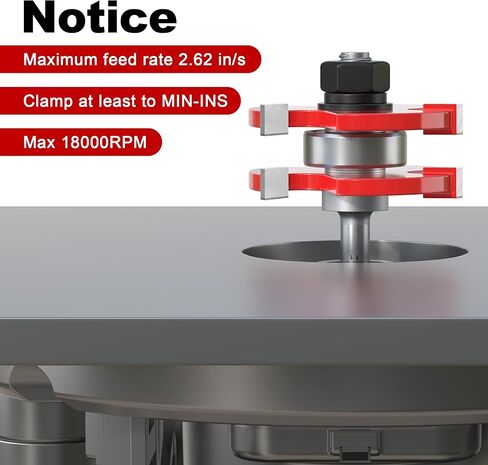 Professional 1/4" Shank Reversible Finger Glue Joint Router Bit Tool for Woodworking, Bearing Finger Joint Router Bit for DIY Door Table Cabinet Shelve Furniture in Saudi Arabia