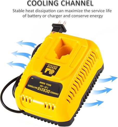 Lilocaja DC9310 18V XRP Battery Charger Replacement for Dewalt 18V Battery Charger DW9116 Compatible with Dewalt 7.2V-18V XRP NiCD/NiMH Battery DC9098 DC9096 DC9091 DW9072(Not for Any Li-ion Battery) in Kuwait