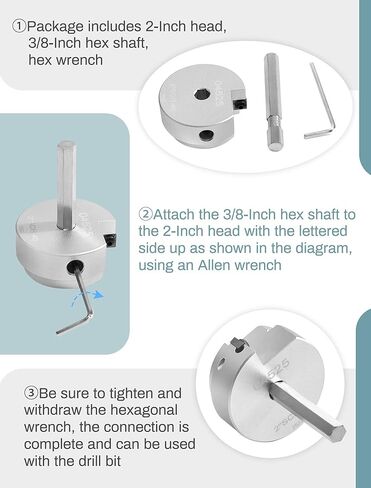 مخرطة أنابيب PVC 3 قطع تشمل رأس 2 بوصة، رأس 3 بوصة، رأس 1-1/2 بوصة in Kuwait