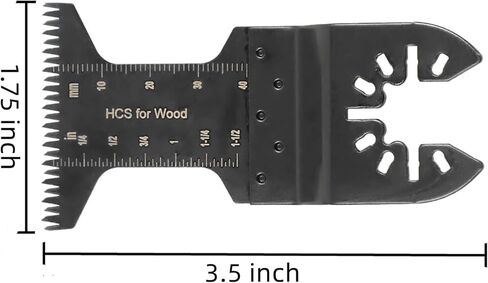 LiGuVCY 1.75 x 3.5 Inch Oscillating Saw Blade Longer Wavy Tooth Multi-Tool Blade for Wood Plastic 60 Pieces in Saudi Arabia