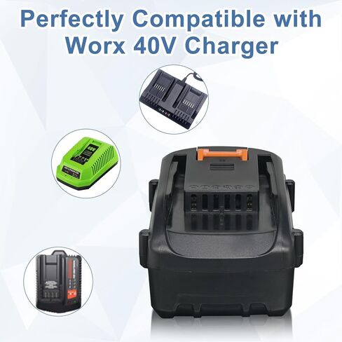 xeanerol 2 حزم 40v3.6ah WA3580 استبدال البطارية لبطارية Worx 40V متوافقة مع بطارية ليثيوم Worx 40V WA3580 WG180 WG280 WG380 WG580 أداة الطاقة اللاسلكية in Kuwait