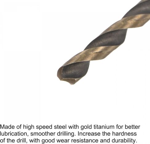 uxcell High Speed Steel Hex Shank Twist Drill Bit, 5mm Drilling Dia with 1/4 Inch Hex Shank 105mm Length in Saudi Arabia