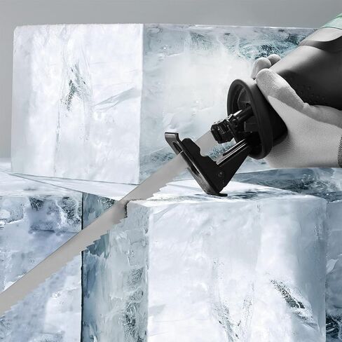 JIAYOUBAO شفرات منشار من الفولاذ المقاوم للصدأ مقاس 12 بوصة لتقطيع اللحوم 3TPI شفرات منشار ترددية ذات أسنان كبيرة غير مصبوغة للحوم المجمدة والعظام والديك الرومي ومكعبات الثلج ولحم الخنزير المقدد والأغنام ولحم البقر ومكعبات الثلج in Kuwait