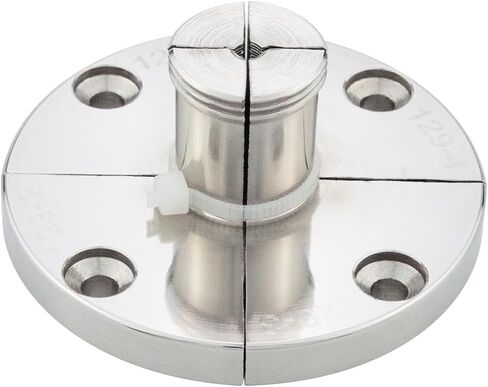 مجموعة ظرف مخرطة الخشب DEEFIINE مقاس 4 بوصة بخيط 1 بوصة × 8TPI ومحول 3/4 بوصة × 16TPI، ظرف دوران خشبي ذاتي التمركز مطلي بالنيكل 4 فك. (فك واحد) in Kuwait