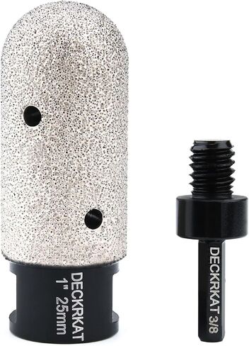 1-3/8 Inch Diamond Finger Milling Bits Ball End, 35mm Dry Core Drill Bit with 5/8-11 Thread and 3/8" Hex Adapter for Angle Grinders and Drills to Enlarge, Shape Holes in Porcelain Tile Ceramic Granite in Saudi Arabia