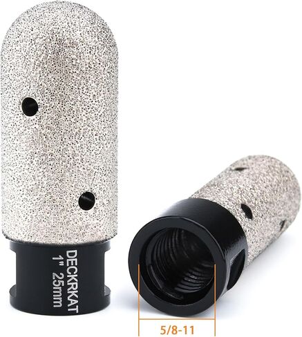 1-3/8 Inch Diamond Finger Milling Bits Ball End, 35mm Dry Core Drill Bit with 5/8-11 Thread and 3/8" Hex Adapter for Angle Grinders and Drills to Enlarge, Shape Holes in Porcelain Tile Ceramic Granite in Saudi Arabia