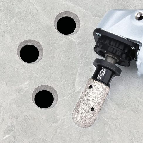 1-3/8 Inch Diamond Finger Milling Bits Ball End, 35mm Dry Core Drill Bit with 5/8-11 Thread and 3/8" Hex Adapter for Angle Grinders and Drills to Enlarge, Shape Holes in Porcelain Tile Ceramic Granite in Saudi Arabia