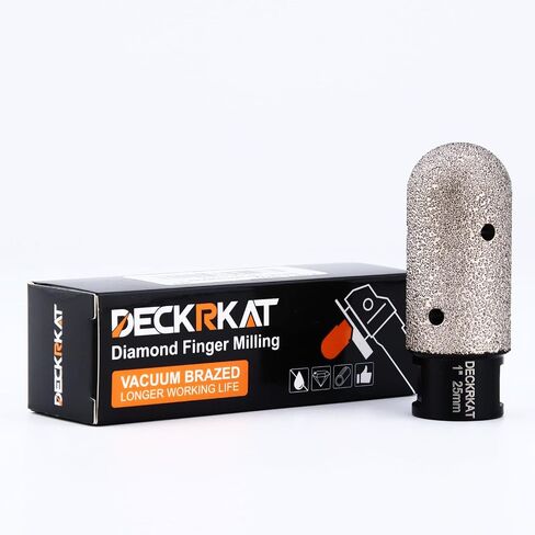1-3/8 Inch Diamond Finger Milling Bits Ball End, 35mm Dry Core Drill Bit with 5/8-11 Thread and 3/8" Hex Adapter for Angle Grinders and Drills to Enlarge, Shape Holes in Porcelain Tile Ceramic Granite in Saudi Arabia
