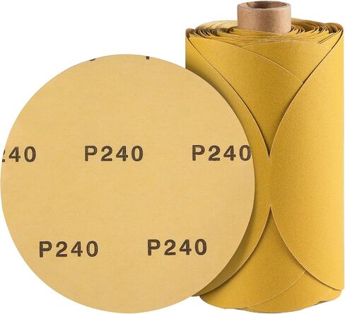 Premium 6 Inch PSA Sanding Discs 100 PCS Aluminum Oxide Sandpaper with Sticky Back 180 Grit Self Adhesive Sandpaper Roll for Orbital Sander in Saudi Arabia